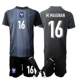 Frankrijk Mike Maignan #16 Keeper Thuis tenue Kids WK 2026 Voetbalshirt + Shorts Set Frankrijk Mike Maignan #16 Keeper Thuis tenue Kids WK 2026 Voetbalshirt + Shorts Set