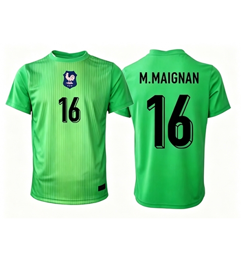 Frankrijk Mike Maignan #16 Keeper Uit tenue WK 2026 Voetbalshirt Heren Frankrijk Mike Maignan #16 Keeper Uit tenue WK 2026 Voetbalshirt Heren
