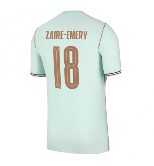 Frankrijk Warren Zaire-Emery #18 Uit tenue WK 2026 Voetbalshirt Heren Frankrijk Warren Zaire-Emery #18 Uit tenue WK 2026 Voetbalshirt Heren