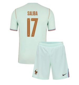 Frankrijk William Saliba #17 Uit tenue Kids WK 2026 Voetbalshirt + Shorts Set Frankrijk William Saliba #17 Uit tenue Kids WK 2026 Voetbalshirt + Shorts Set