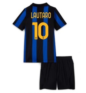 Inter Milan Lautaro Martinez #10 Thuis tenue Kids 2026-27 Voetbalshirt Shorts Set