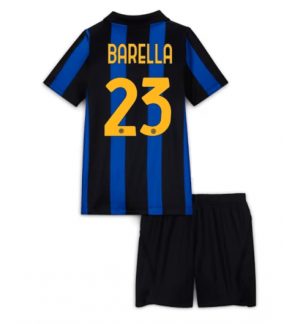 Inter Milan Nicolo Barella #23 Thuis tenue Kids 2026-27 Voetbalshirt Shorts Set
