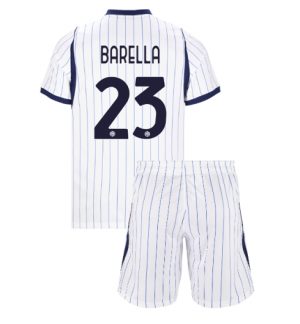 Inter Milan Nicolo Barella #23 Uit tenue Kids 2026-27 Voetbalshirt Shorts Set