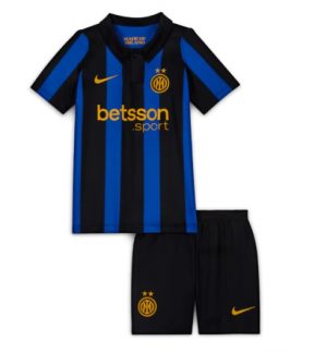 Inter Milan Thuis tenue Kids 2026-27 Voetbalshirt Shorts Set