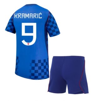Kroatië Andrej Kramaric #9 Uit tenue Kids WK 2026 Voetbalshirt Shorts Set