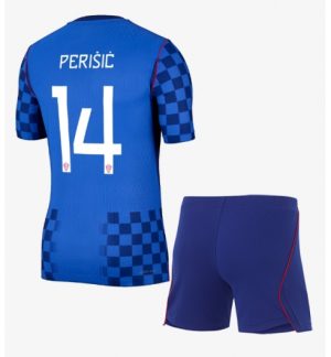 Kroatië Ivan Perisic #14 Uit tenue Kids WK 2026 Voetbalshirt Shorts Set