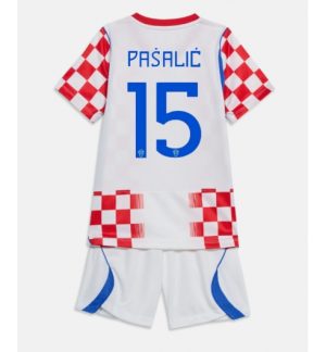 Kroatië Mario Pasalic #15 Thuis tenue Kids WK 2026 Voetbalshirt Shorts Set