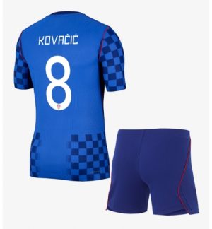 Kroatië Mateo Kovacic #8 Uit tenue Kids WK 2026 Voetbalshirt Shorts Set