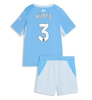 Manchester City Ruben Dias #3 Thuis tenue Kids 2026-27 Voetbalshirt Shorts Set
