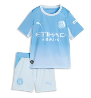 Manchester City Thuis tenue Kids 2026-27 Voetbalshirt Shorts Set