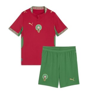 Marokko Thuis tenue Kids WK 2026 Voetbalshirt Shorts Set