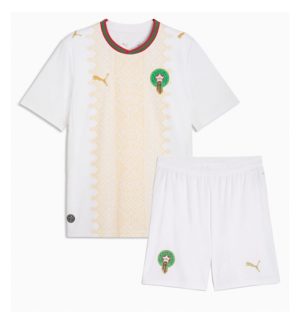 Marokko Uit tenue Kids WK 2026 Voetbalshirt Shorts Set