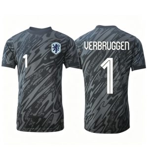 Nederland Bart Verbruggen #1 Keeper Thuis tenue WK 2026 Voetbalshirt Heren Nederland Bart Verbruggen #1 Keeper Thuis tenue WK 2026 Voetbalshirt Heren