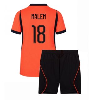 Nederland Donyell Malen #18 Thuis tenue Kids WK 2026 Voetbalshirt Shorts Set