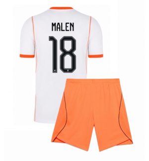 Nederland Donyell Malen #18 Uit tenue Kids WK 2026 Voetbalshirt Shorts Set