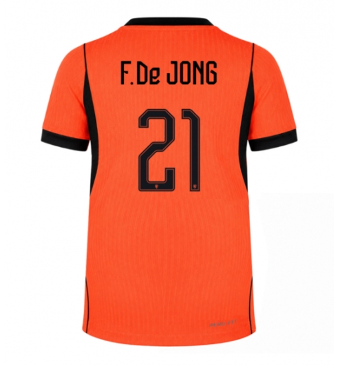 Nederland Frenkie de Jong #21 Thuis tenue WK 2026 Voetbalshirt Heren Nederland Frenkie de Jong #21 Thuis tenue WK 2026 Voetbalshirt Heren