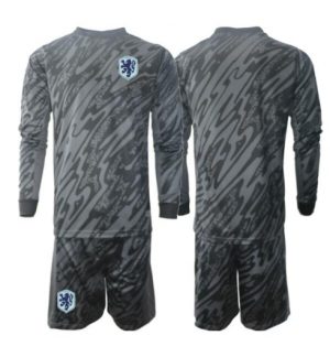 Nederland Keeper Thuis tenue Kids WK 2026 Lange Mouwen (+ broek)
