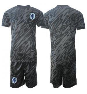 Nederland Keeper Thuis tenue Kids WK 2026 Voetbalshirt Shorts Set