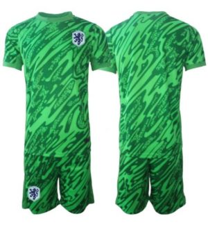 Nederland Keeper Uit tenue Kids WK 2026 Voetbalshirt Shorts Set