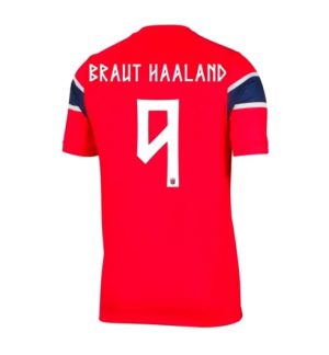 Noorwegen Erling Haaland #9 Thuis tenue WK 2026 Voetbalshirt Heren Noorwegen Erling Haaland #9 Thuis tenue WK 2026 Voetbalshirt Heren