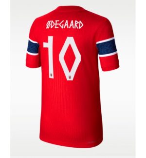 Noorwegen Martin Odegaard #10 Thuis tenue WK 2026 Voetbalshirt Heren Noorwegen Martin Odegaard #10 Thuis tenue WK 2026 Voetbalshirt Heren