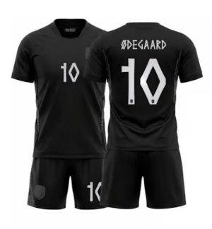 Noorwegen Martin Odegaard #10 Uit tenue Kids WK 2026 Voetbalshirt Shorts Set