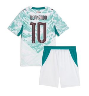 Portugal Bernardo Silva #10 Uit tenue Kids WK 2026 Voetbalshirt Shorts Set