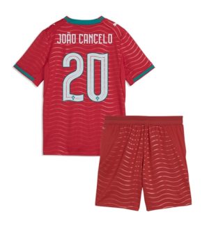 Portugal Joao Cancelo #20 Thuis tenue Kids WK 2026 Voetbalshirt Shorts Set