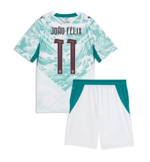 Portugal Joao Felix #11 Uit tenue Kids WK 2026 Voetbalshirt Shorts Set
