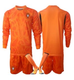 Portugal Keeper Uit tenue Kids WK 2026 Lange Mouwen (+ broek)