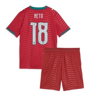 Portugal Pedro Neto #18 Thuis tenue Kids WK 2026 Voetbalshirt Shorts Set