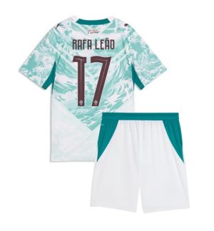 Portugal Rafael Leao #17 Uit tenue Kids WK 2026 Voetbalshirt Shorts Set