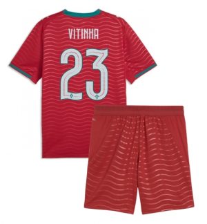 Portugal Vitinha #23 Thuis tenue Kids WK 2026 Voetbalshirt Shorts Set