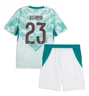 Portugal Vitinha #23 Uit tenue Kids WK 2026 Voetbalshirt Shorts Set