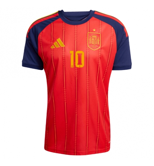 Spanje Dani Olmo #10 Thuis tenue WK 2026 Voetbalshirt Heren 2 Spanje Dani Olmo #10 Thuis tenue WK 2026 Voetbalshirt Heren 2
