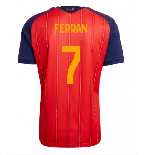 Spanje Ferran Torres #7 Thuis tenue WK 2026 Voetbalshirt Heren Spanje Ferran Torres #7 Thuis tenue WK 2026 Voetbalshirt Heren
