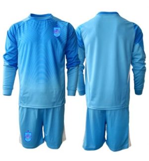 Spanje Keeper Thuis tenue Kids WK 2026 Lange Mouwen Voetbalshirt (+ broek)