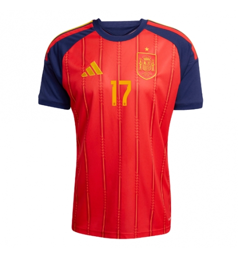 Spanje Nico Williams #17 Thuis tenue WK 2026 Voetbalshirt Heren 2 Spanje Nico Williams #17 Thuis tenue WK 2026 Voetbalshirt Heren 2