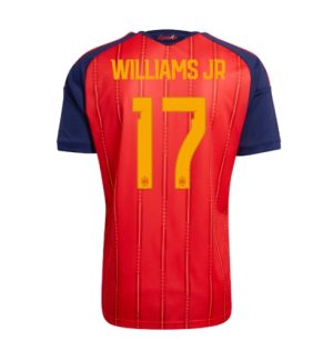 Spanje Nico Williams #17 Thuis tenue WK 2026 Voetbalshirt Heren Spanje Nico Williams #17 Thuis tenue WK 2026 Voetbalshirt Heren