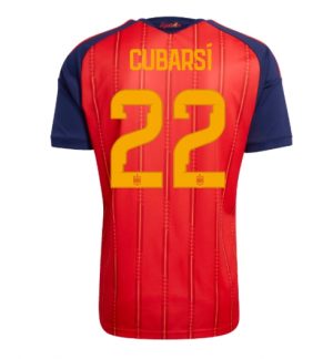 Spanje Pau Cubarsi #22 Thuis tenue WK 2026 Voetbalshirt Heren Spanje Pau Cubarsi #22 Thuis tenue WK 2026 Voetbalshirt Heren