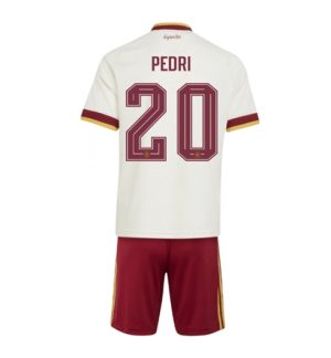 Spanje Pedri Gonzalez #20 Uit tenue Kids WK 2026 Voetbalshirt Shorts Set Spanje Pedri Gonzalez #20 Uit tenue Kids WK 2026 Voetbalshirt Shorts Set