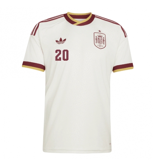 Spanje Pedri Gonzalez #20 Uit tenue WK 2026 Voetbalshirt Heren 2 Spanje Pedri Gonzalez #20 Uit tenue WK 2026 Voetbalshirt Heren 2