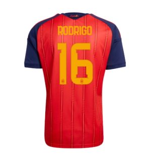 Spanje Rodri Hernandez #16 Thuis tenue WK 2026 Voetbalshirt Heren Spanje Rodri Hernandez #16 Thuis tenue WK 2026 Voetbalshirt Heren