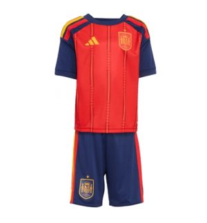 Spanje Thuis tenue Kids WK 2026 Voetbalshirt Shorts Set